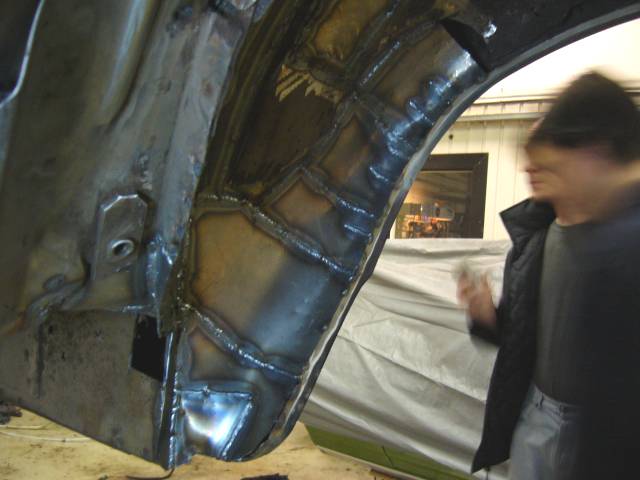 Vasemman takalokarin paikkaus